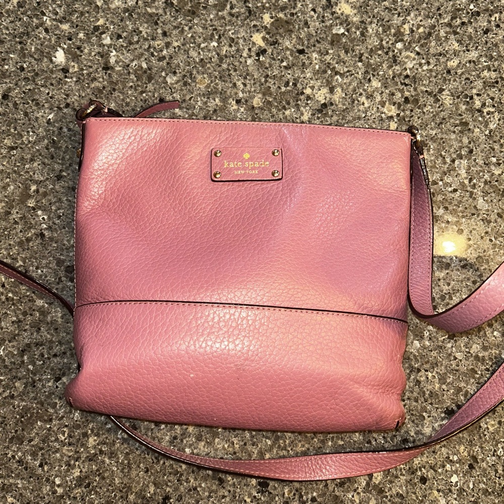 Kate Spade Pink Leather Crossbody Bag